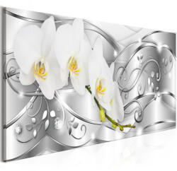 ArtGeist sp. z o o Vászonkép - Flowering Narrow Silver (120x40 cm) (A1-N7198-DK-AKC)