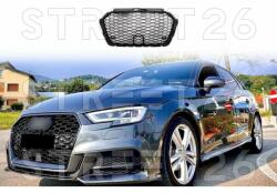 Tuning - Specials Grila Centrala compatibil cu Audi A3 8V Facelift (2016-2020) RS3 Design Negru Lucios ACC Distronic (6852)