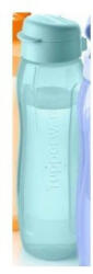 Tupperware Öko palack 1 liter (1000 ml), Új generációs, Kipattintós-csavaros kupakkal, világoskék - Tupperware