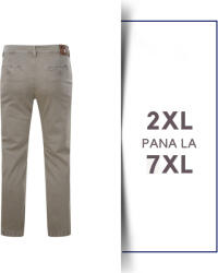 Kam Jeanswear Pantaloni Chino Strech bej din bumbac regular - CHINO STRECH STONE REGULAR- 2XL 3XL 4XL 5XL 6XL 7XL