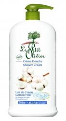 Le Petit Olivier Cremă de duș hidratantă - Cotton Milk, 750ml