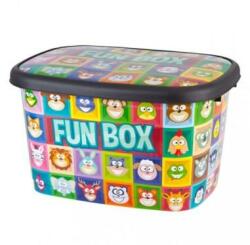 Mizan Cutie pentru depozitare jucarii copii, 9 litri, fun box, multicolor (77515)