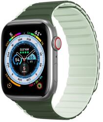 DUX DUCIS pótszíj (egyedi méret, szilikon, 3D minta, mágneses zár) ZÖLD Apple Watch Series 4 44mm, Apple Watch Series 3 42mm, Apple Watch Series 8 45mm, Apple Watch Series 5 44mm, Apple Watch Se (GP-142278)