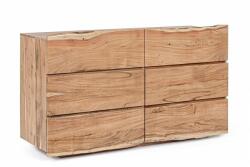 Bizzotto Comoda 6 sertare lemn maro Aron 142x45x83 cm (0745698) Comoda
