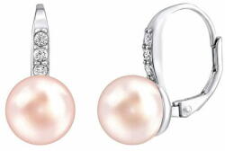  Silvego Ezüst fülbevaló CASSIDY rózsaszín természetes gyönggyel LPSP0639P - mall
