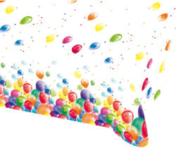 Amscan Față de masă - baloane pastelate 120 x 180 cm