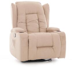 UNIZDRAV Relaxációs állítható fotel, bézs szövet