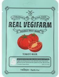 Fortheskin Mască de față iluminatoare cu extract de roșii - Fortheskin Super Food Real Vegifarm Double Shot Mask Tomato 23 ml
