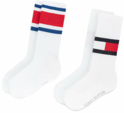 Tommy Hilfiger 2 pár hosszú szárú unisex zokni 394020001 Fehér (394020001)