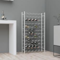 vidaXL Suport sticle de vin pentru 72 sticle, alb, metal (340912) - comfy