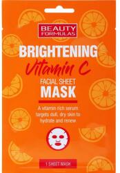 Beauty Formulas Mască cu efect radiant pentru față - Beauty Formulas Brightening Vitamin C Facial Sheet Mask