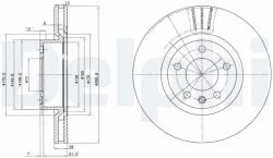 DELPHI Disc frana DELPHI BG2742 (BG2742) - automobilus