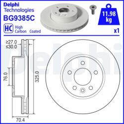 DELPHI Disc frana DELPHI BG9385C (BG9385C)