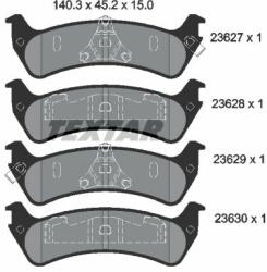 TEXTAR set placute frana, frana disc TEXTAR 2362701 (2362701)