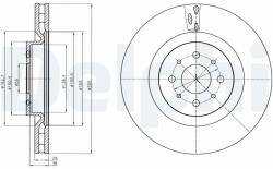 DELPHI Disc frana DELPHI BG4308 (BG4308) - automobilus