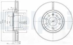 DELPHI Disc frana DELPHI BG3973 (BG3973) - automobilus