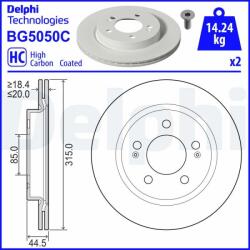 DELPHI Disc frana DELPHI BG5050C (BG5050C)