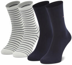 Tommy Hilfiger 2 pár hosszú szárú női zokni 100001494 Fehér (100001494)