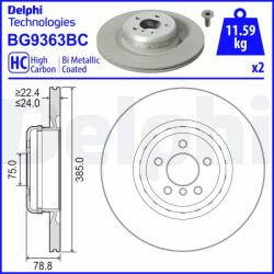 DELPHI Disc frana DELPHI BG9363BC (BG9363BC)