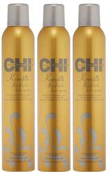 CHI Pachet 3 x Spray de Styling cu Keratina - CHI Farouk Keratin Flex Finish Hairspray 284 gr