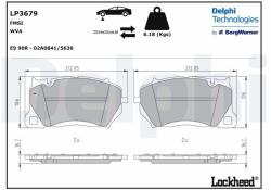 DELPHI set placute frana, frana disc DELPHI LP3679 (LP3679)