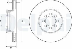 DELPHI Disc frana DELPHI BG4679C (BG4679C) - automobilus