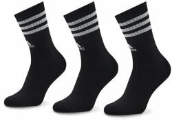 adidas 3 pár uniszex hosszú szárú zokni 3-Stripes IC1321 Fekete (3-Stripes Cushioned Crew Socks 3 Pairs IC1321)