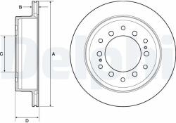 DELPHI Disc frana DELPHI BG4747C (BG4747C) - automobilus