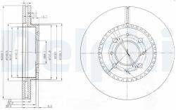 DELPHI Disc frana DELPHI BG3965 (BG3965) - automobilus