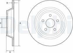 DELPHI Disc frana DELPHI BG4782C (BG4782C) - automobilus