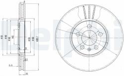 DELPHI Disc frana DELPHI BG2729 (BG2729) - automobilus