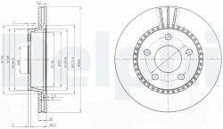 DELPHI Disc frana DELPHI BG2519 (BG2519) - automobilus