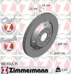 ZIMMERMANN Disc frana ZIMMERMANN FORMULA Z 100.3345. 75 (100.3345.75)