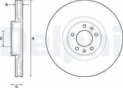 DELPHI Disc frana DELPHI BG4716C (BG4716C)