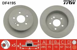 TRW Disc frana TRW DF4195 (DF4195) - automobilus