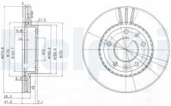 DELPHI Disc frana DELPHI BG4015 (BG4015)
