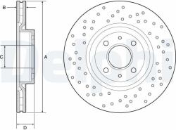 DELPHI Disc frana DELPHI BG4943C (BG4943C) - automobilus