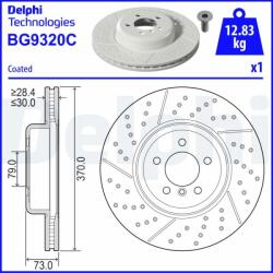 DELPHI Disc frana DELPHI BG9320C (BG9320C)