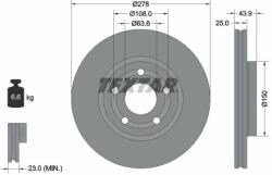 TEXTAR Disc frana TEXTAR PRO 92327503 (92327503)