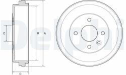 DELPHI Tambur frana DELPHI BF637