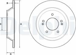 DELPHI Disc frana DELPHI BG4708C