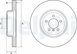 DELPHI Disc frana DELPHI BG9158C (BG9158C)