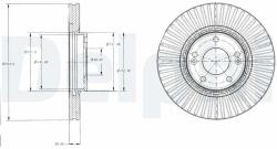 DELPHI Disc frana DELPHI BG4309 (BG4309) - automobilus