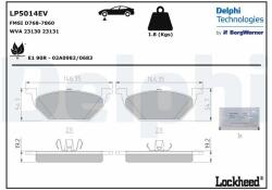 DELPHI set placute frana, frana disc DELPHI LP5014EV (LP5014EV)