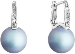 Evolution Group Cercei frumoși din argint cu perle sintetice de culoare albastru deschis 31301.3