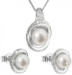 Evolution Group Set de argint de lux cu perle reale Pavona 29026.1 (cercei, lanț, pandantiv)