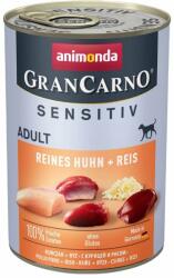 Animonda GranCarno Sensitiv Pure Chicken&Rice 400 g pui cu orez, hrana caini adulti sensibili