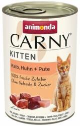 Animonda Carny Kitten Veal&Chicken&Turkey 400 g Hrana pisoi, cu vitel, pui si curcan