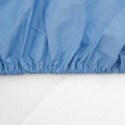 HEINNER Cearceaf de pat cu elastic, dimensiune 140x200 cm , potrivit pentru saltele cu inaltime maxima de 30 cm . Material 100% Bumbac , densitate 144TC, elastic la colturi (HR-SHEET140-BLU)