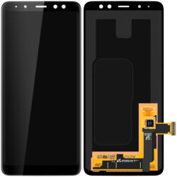 Samsung Piese si componente Display - Touchscreen Samsung Galaxy A8 (2018) A530, Negru, Service Pack GH97-21406A (GH97-21529A) - vexio